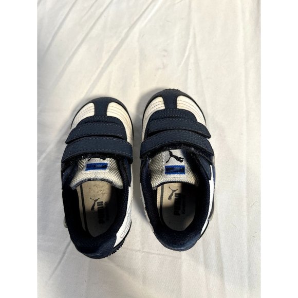 Puma Illuminescent V Light Up Toddler 6c White Blue Sneakers - Picture 7 of 10